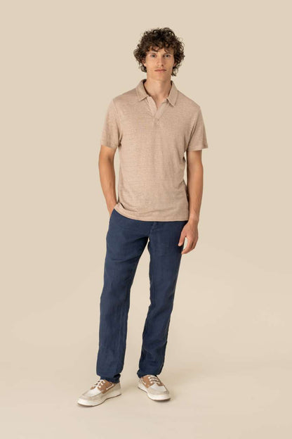 MEN’S LINEN POLO SHIRT