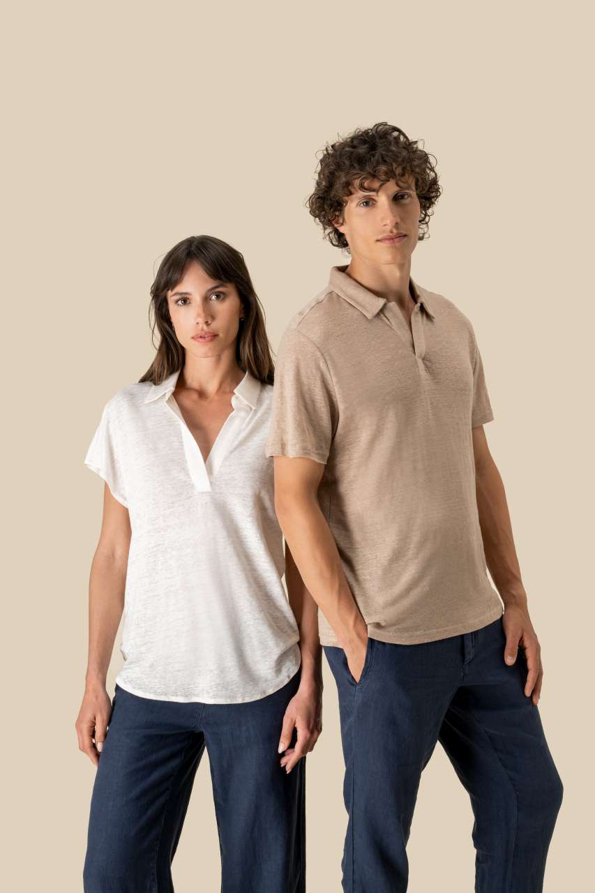 MEN’S LINEN POLO SHIRT