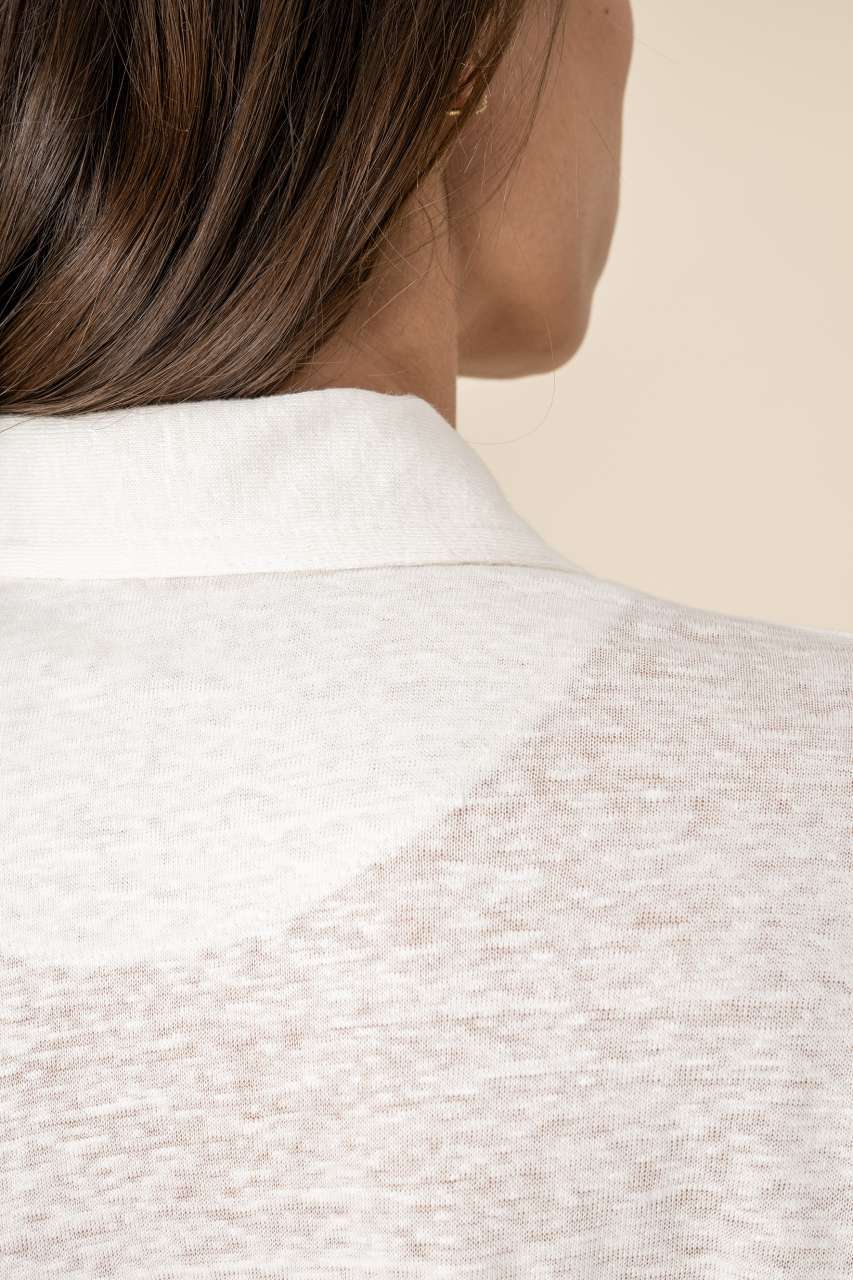 LADIES’ LINEN POLO SHIRT