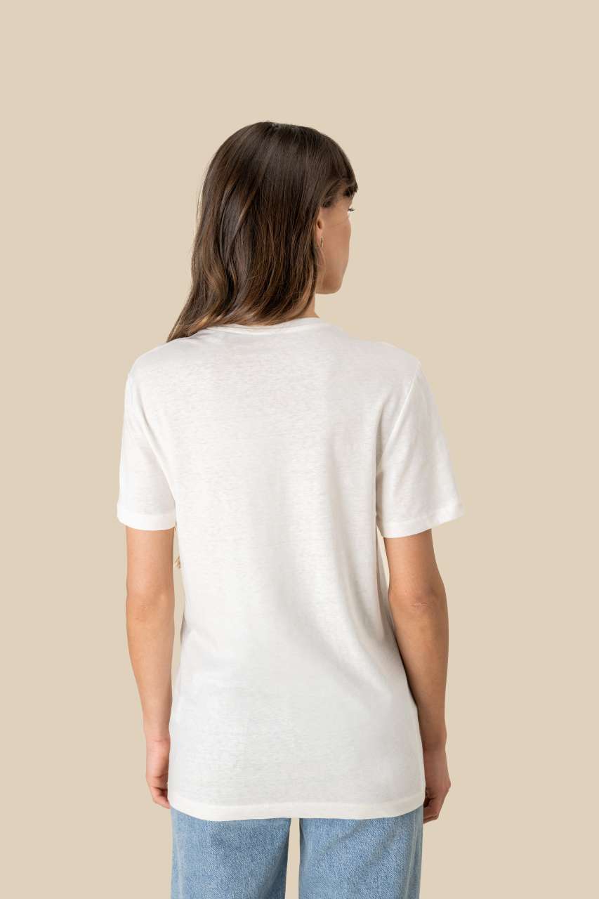 ECO-FRIENDLY UNISEX ORGANIC COTTON AND LINEN T-SHIRT