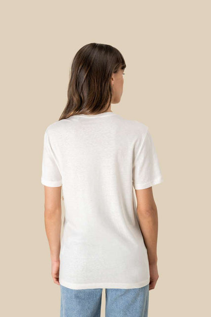 ECO-FRIENDLY UNISEX ORGANIC COTTON AND LINEN T-SHIRT