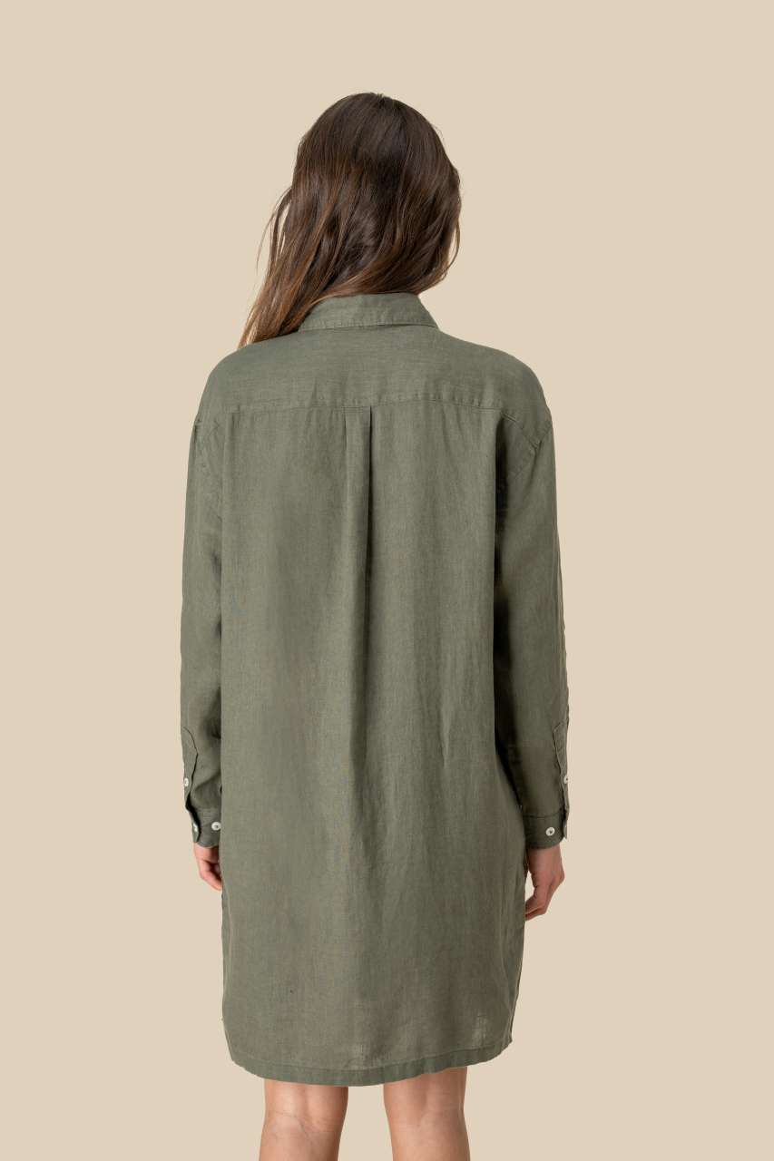 LADIES' LINEN DRESS SHIRT