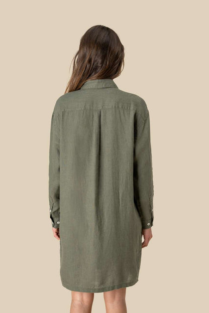 LADIES' LINEN DRESS SHIRT