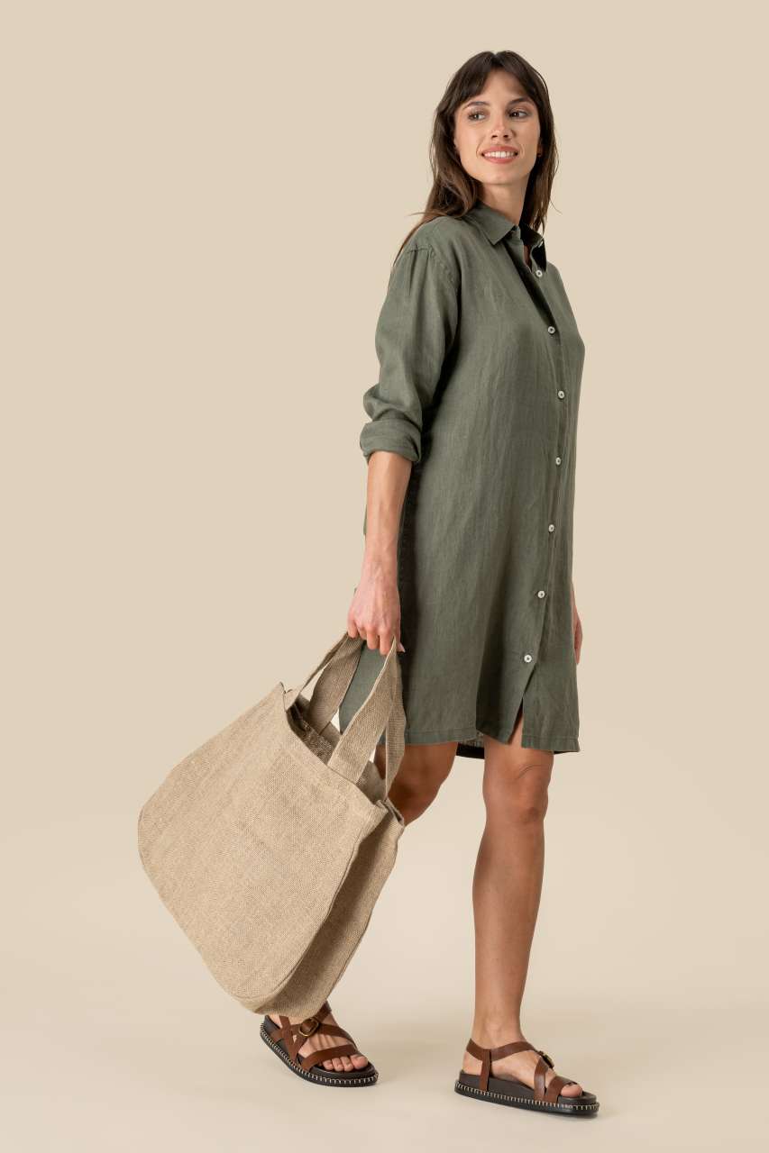 LADIES' LINEN DRESS SHIRT