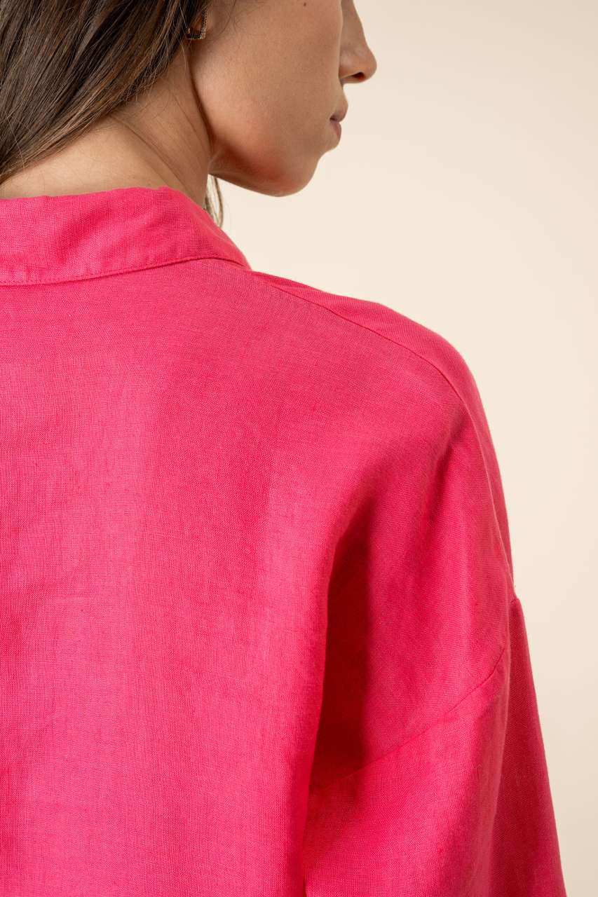 LADIES' OVERSIZE LINEN SHIRT