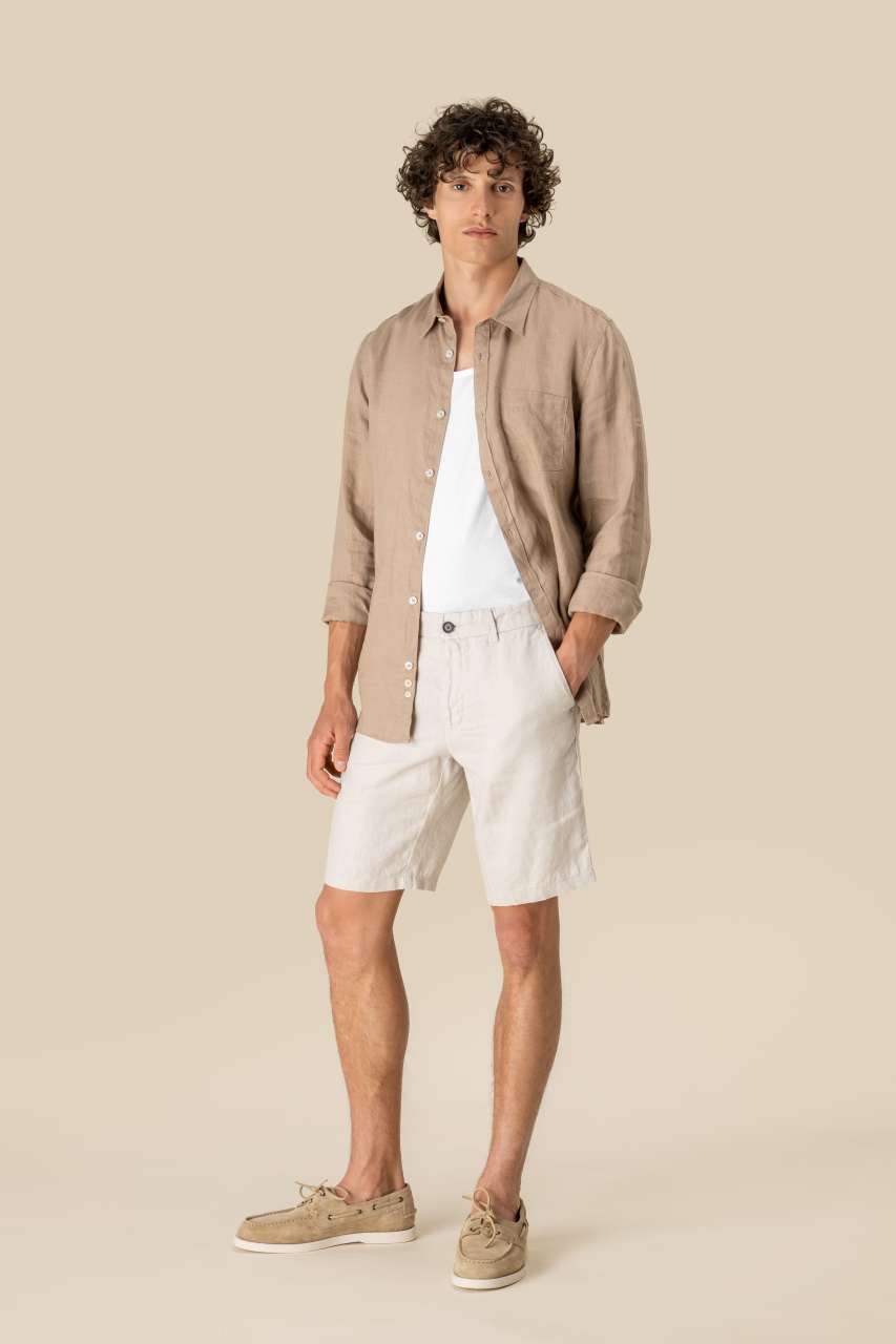 MEN'S LINEN BERMUDA