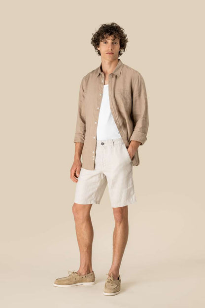 MEN'S LINEN BERMUDA