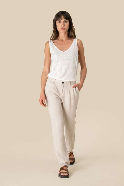 LADIE'S LINEN TROUSERS