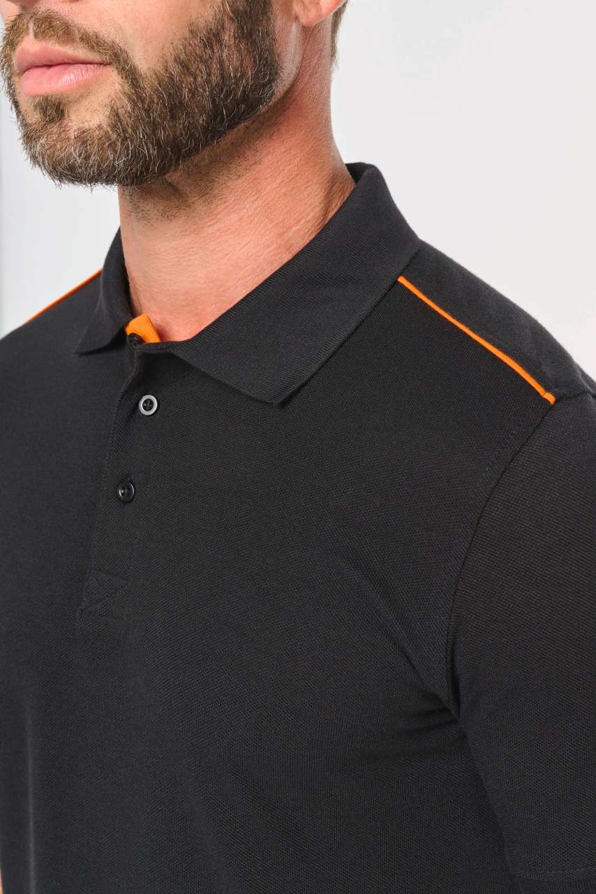 MEN'S SHORT-SLEEVED CONTRASTING DAYTODAY POLO SHIRT