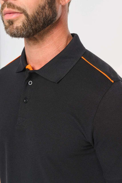 MEN'S SHORT-SLEEVED CONTRASTING DAYTODAY POLO SHIRT