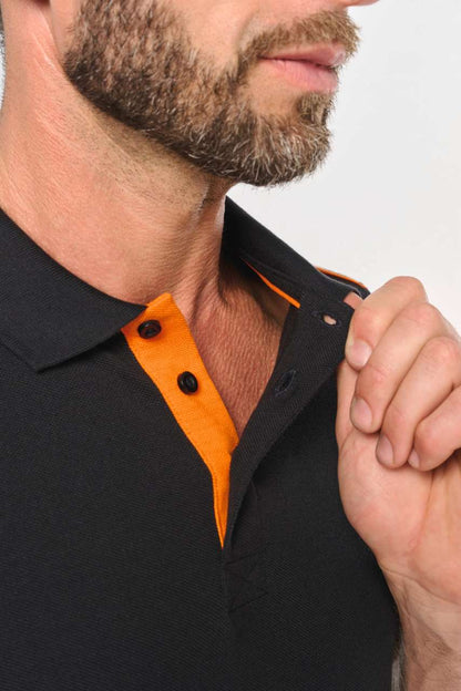 MEN'S SHORT-SLEEVED CONTRASTING DAYTODAY POLO SHIRT