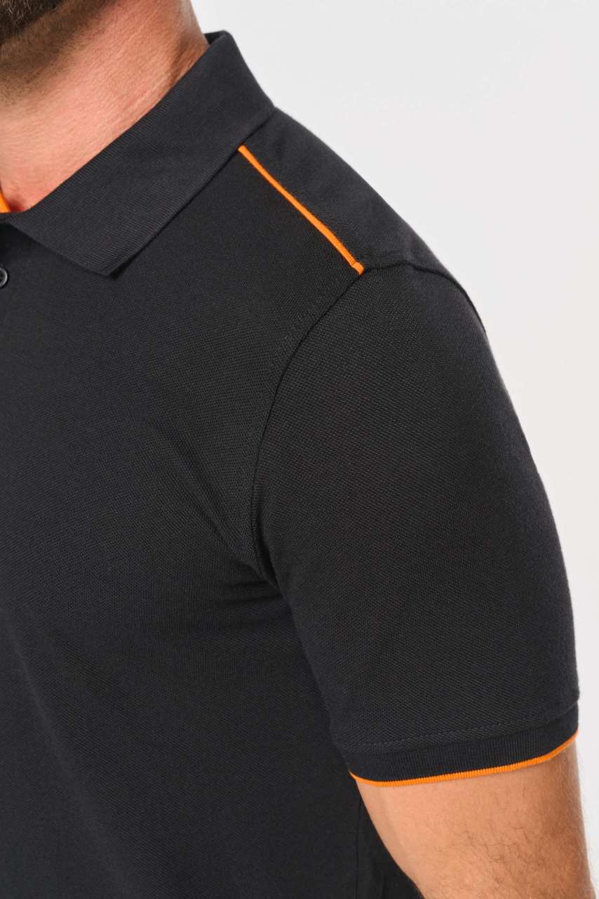 MEN'S SHORT-SLEEVED CONTRASTING DAYTODAY POLO SHIRT