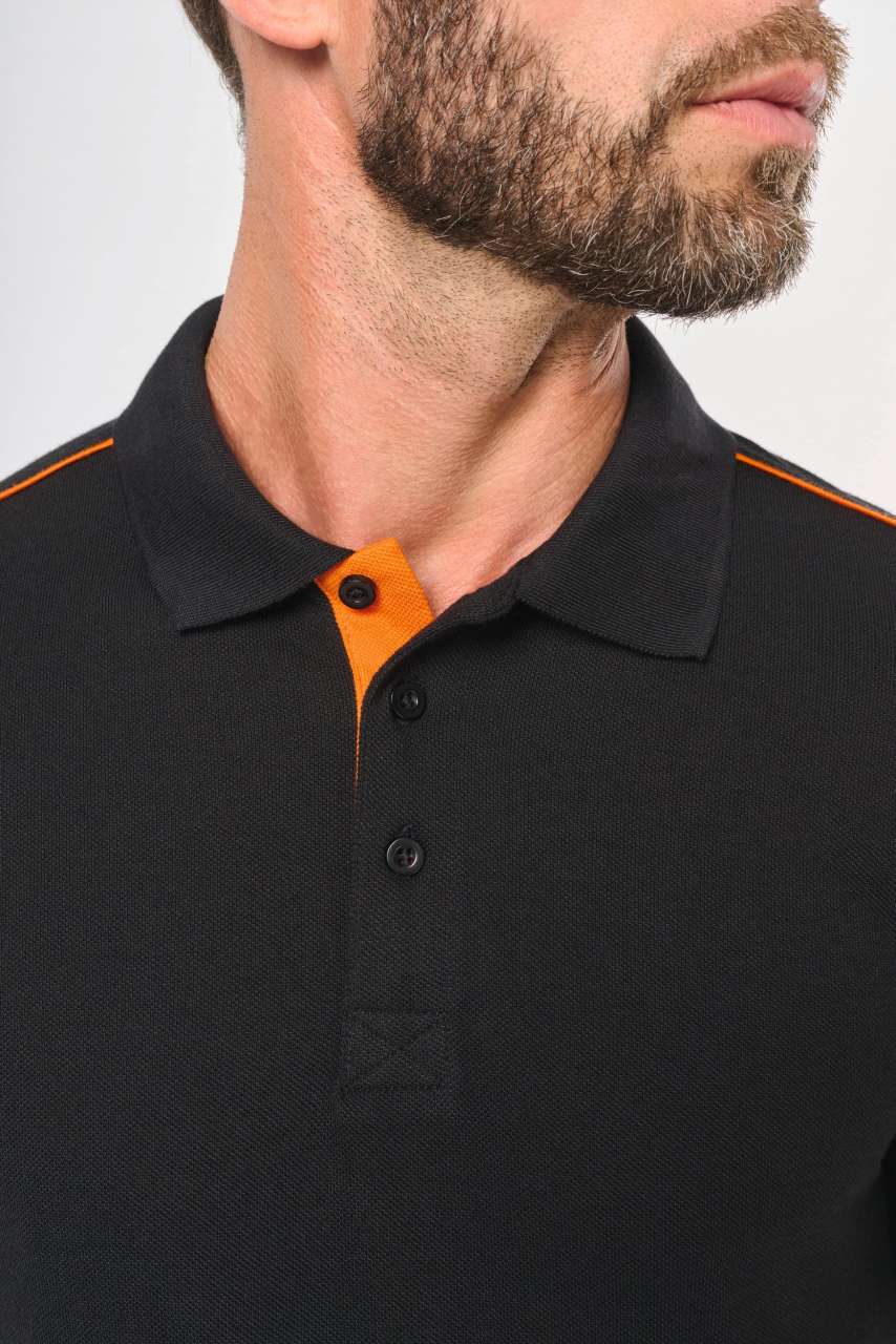 MEN'S SHORT-SLEEVED CONTRASTING DAYTODAY POLO SHIRT