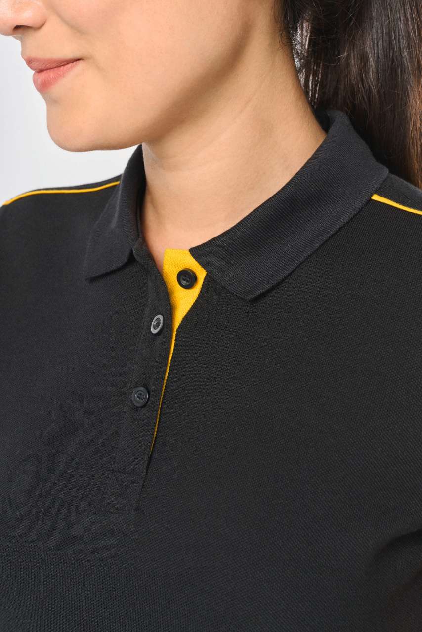 LADIES' SHORT-SLEEVED CONTRASTING DAYTODAY POLO SHIRT