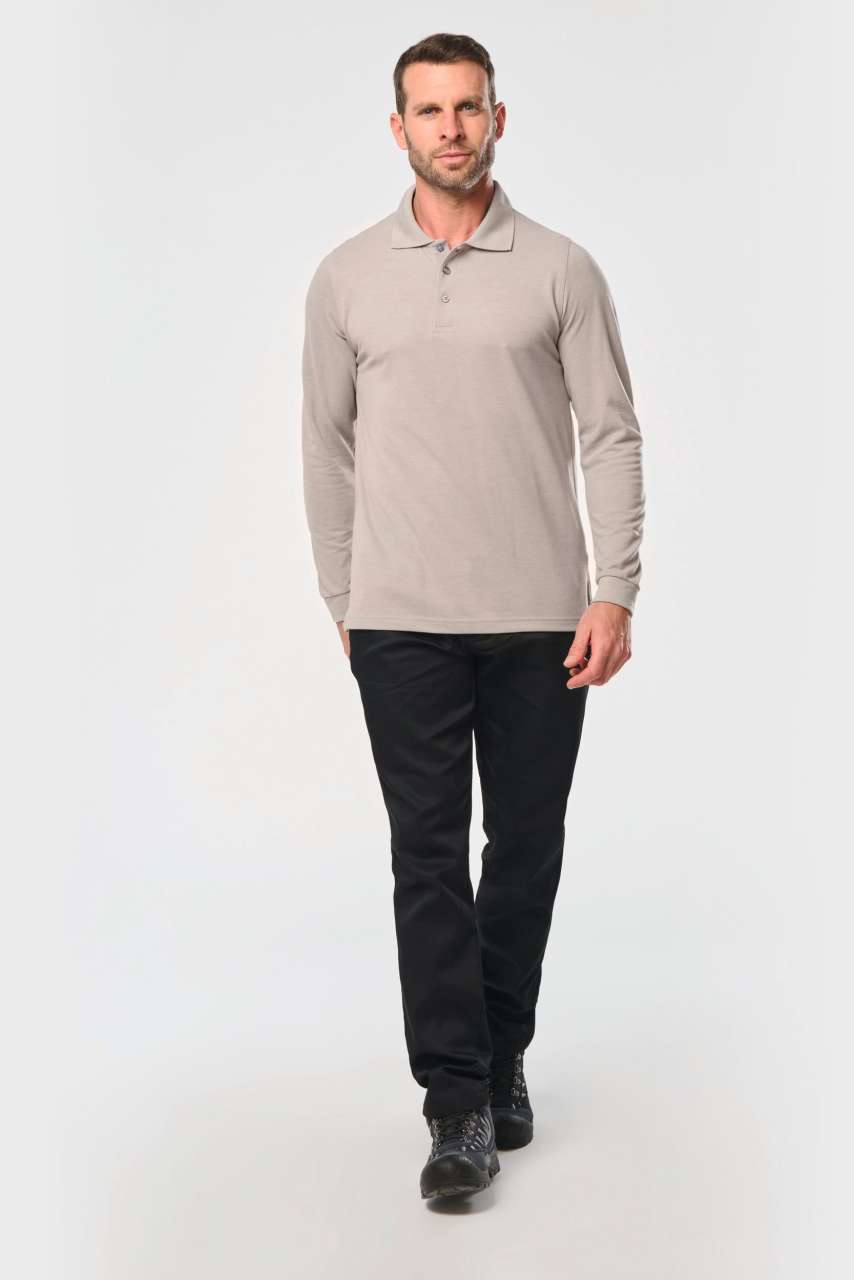 MEN'S LONG-SLEEVED POLO SHIRT