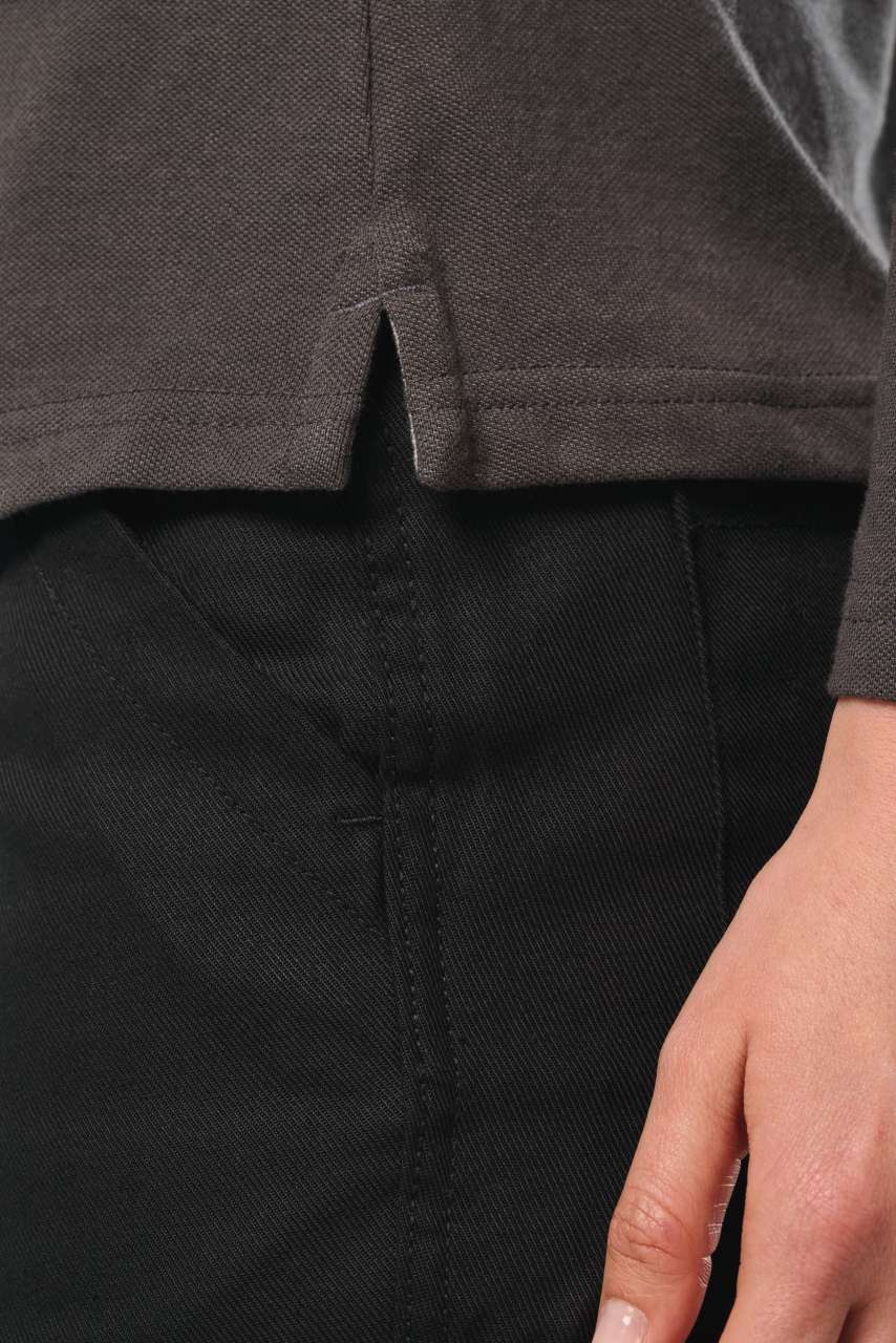 LADIES' LONG-SLEEVED POLO SHIRT